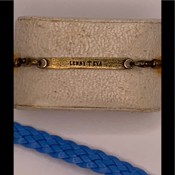 Lenny & Eva Blue Braided & Yellow Stone Bracelet Set - Picture 2 of 5